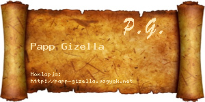 Papp Gizella névjegykártya